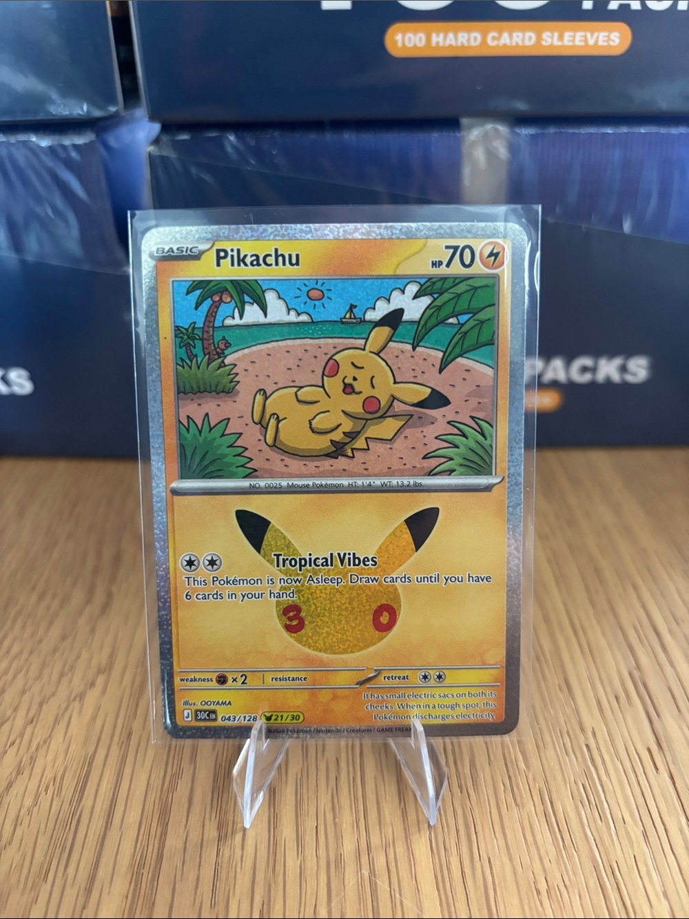 Pikachu #21 30th Celebrations Set card 043/128
